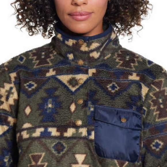 Weatherproof Vintage Women's ’ Printed Fleece Pullover- Kalamata Sz Medium NWT - Picture 2 of 6